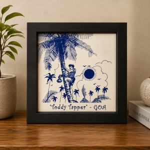 The Toddy Tapper – Goa Tile Art With Frame