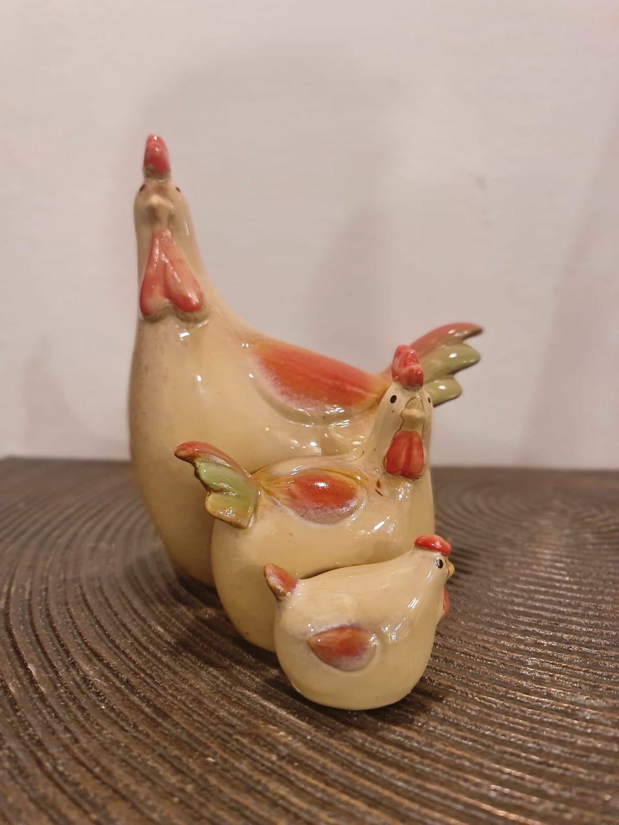 Hen Decor Set Of 3