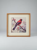 Crimson Songbird Art Frame