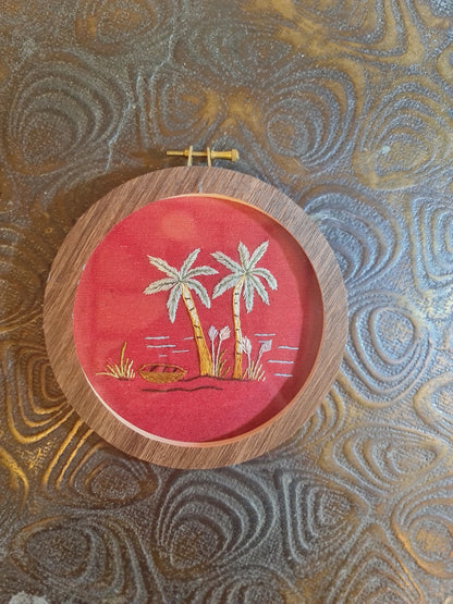 Hand-Embroidered Art Hoop