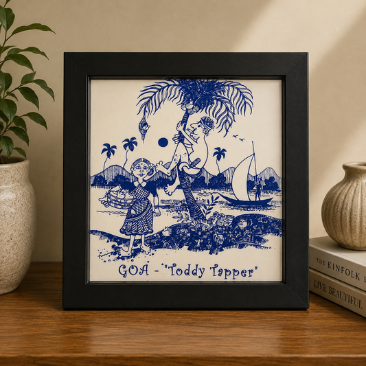 Blue Tile With Frame
