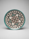 Hand-Painted Floral Ceramic Wall Plate