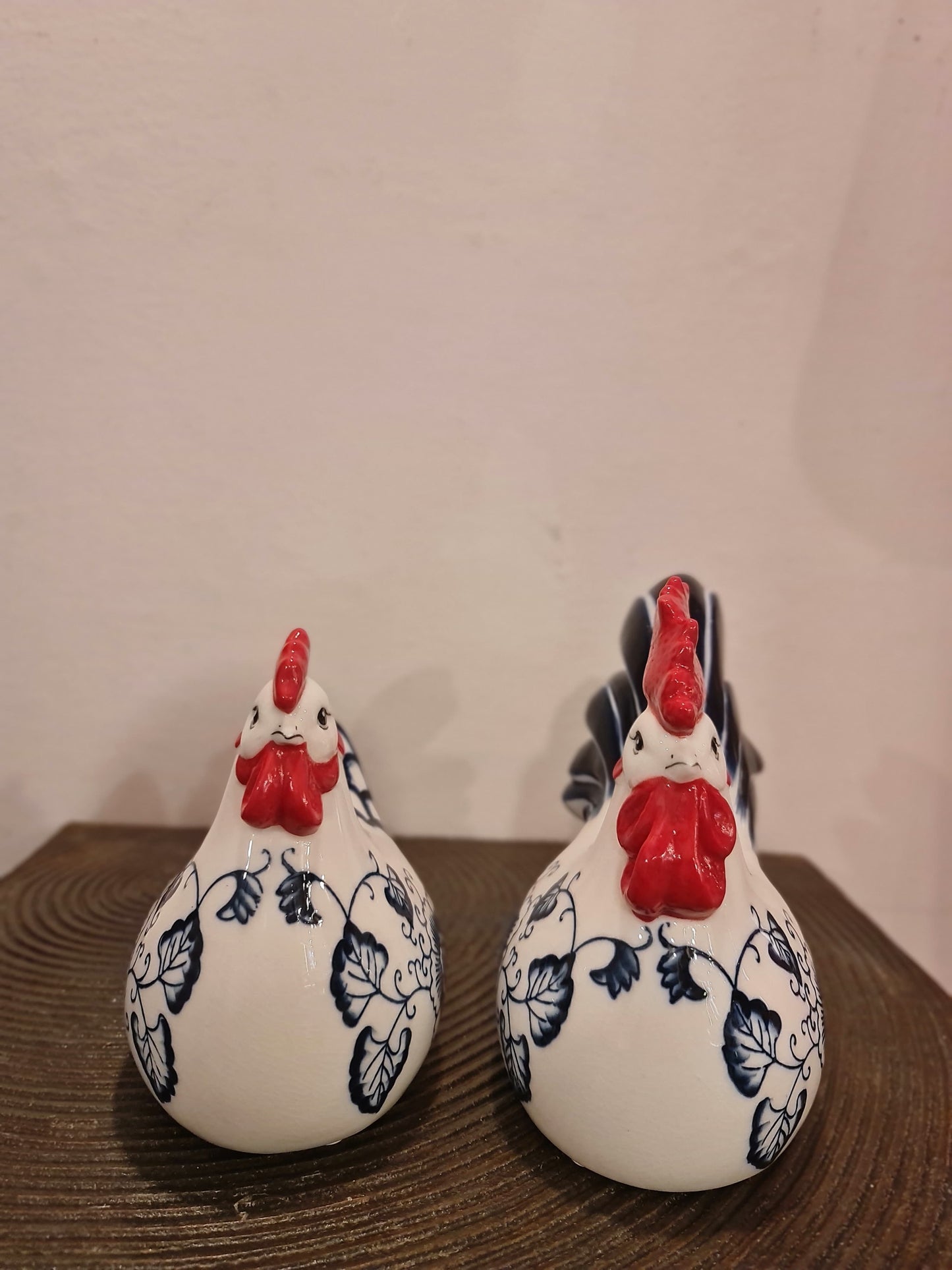 Pair of Ceramic Rooster