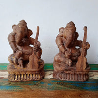 Antique Ganesh Wooden Idol Each
