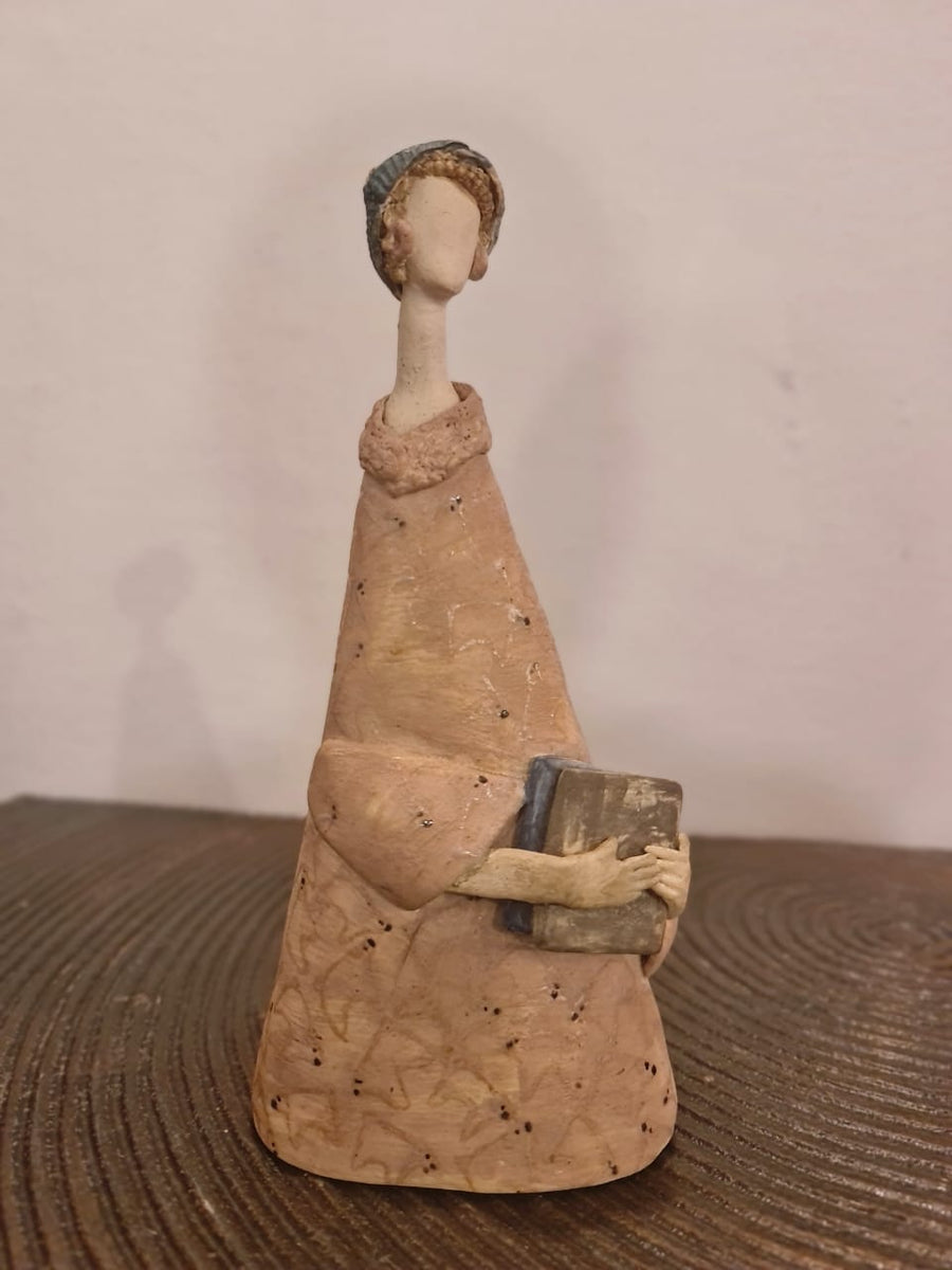 Lady With Book incense holder