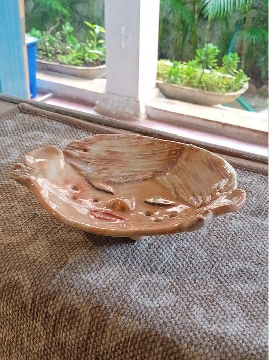 Girl Face Ceramic Soap Dish