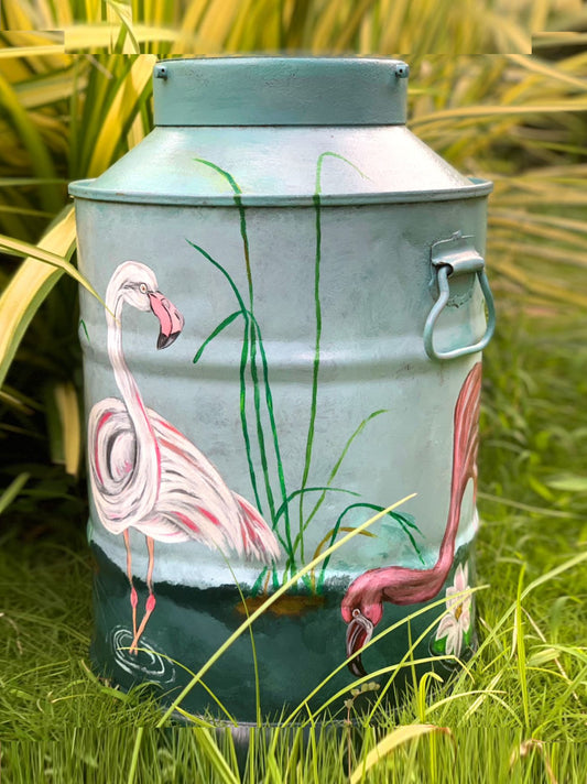 Iron Blue Milk Can