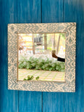 Blue and White Mirror