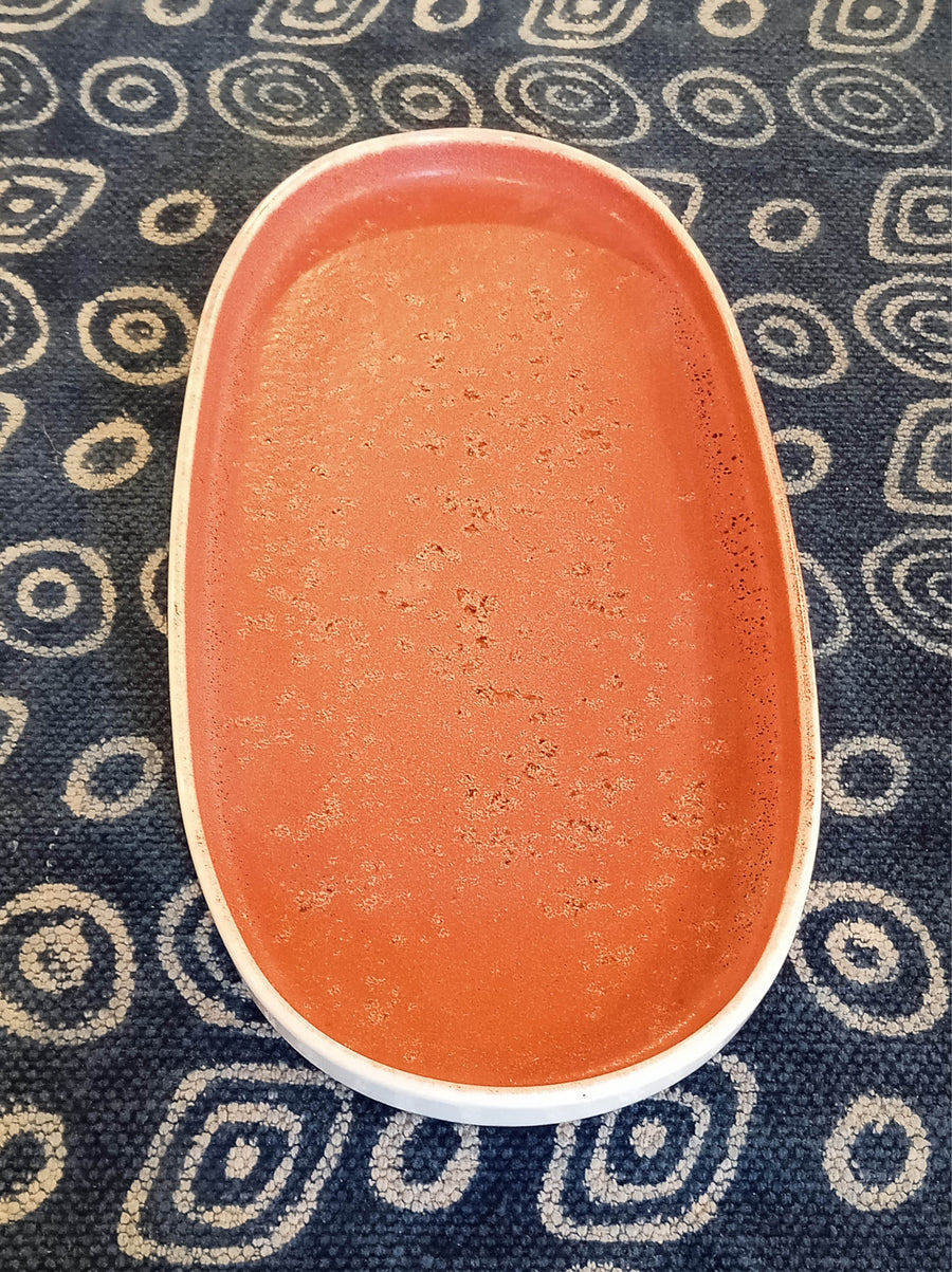 Brick Red Ceramic Platter