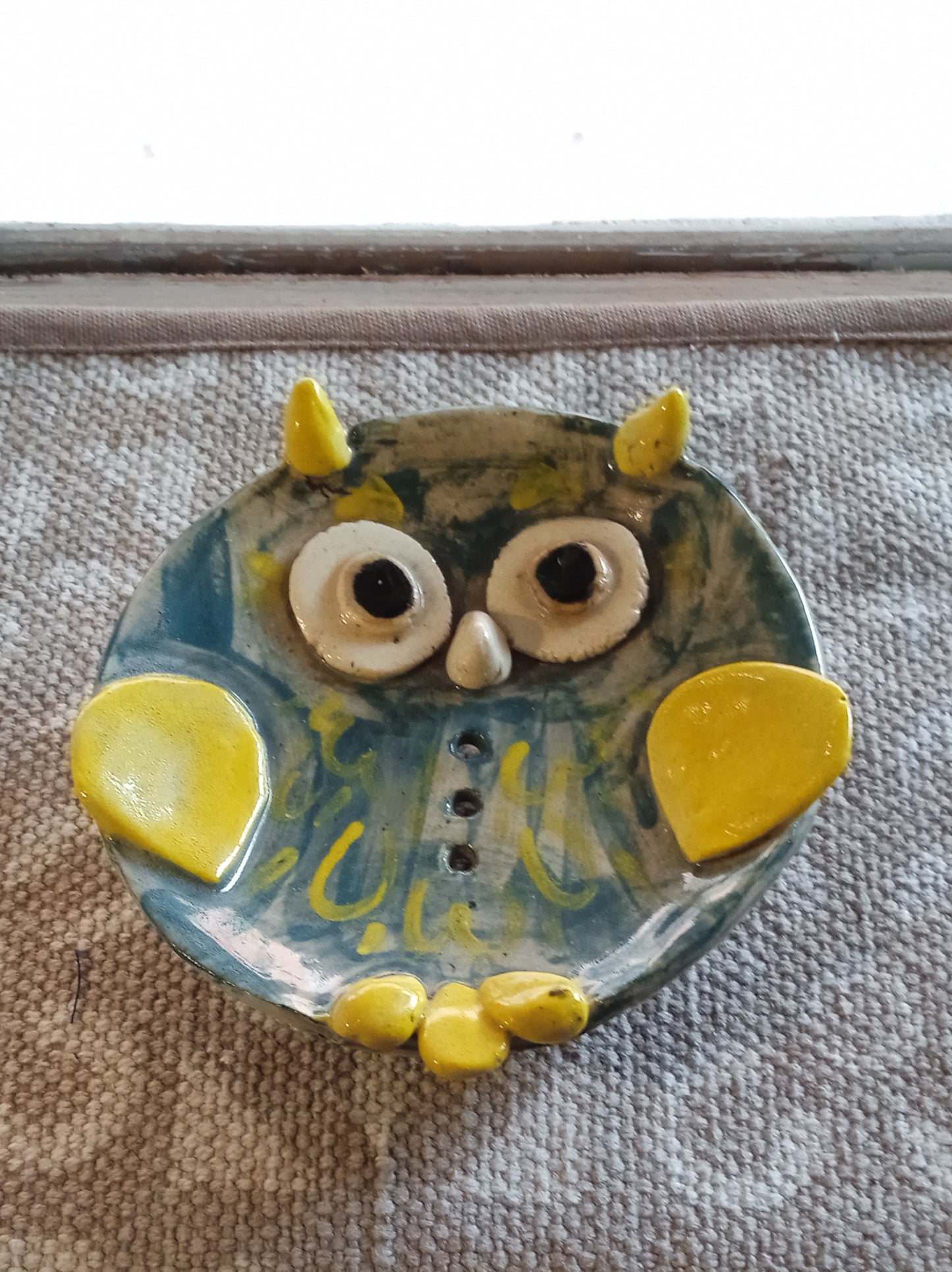 Ceramic Owl Soap Dish(Light)