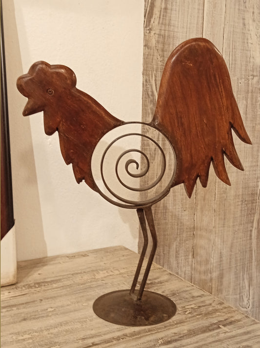 Wooden Decorative Rooster