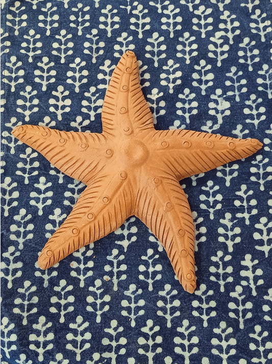 Terracotta Starfish Wall Decor