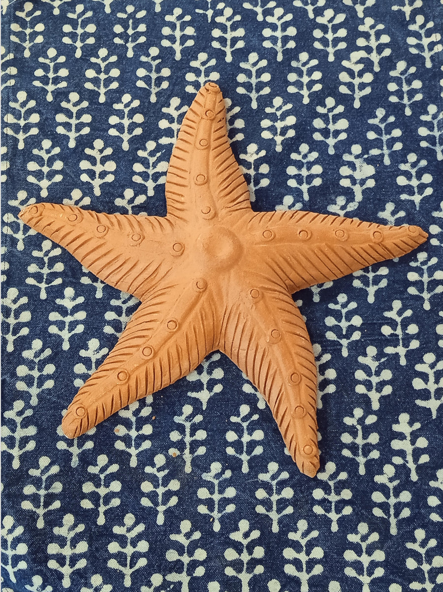 Terracotta Starfish Wall Decor