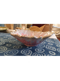 Rouge 8" Ceramic Leaf Serving Bowl