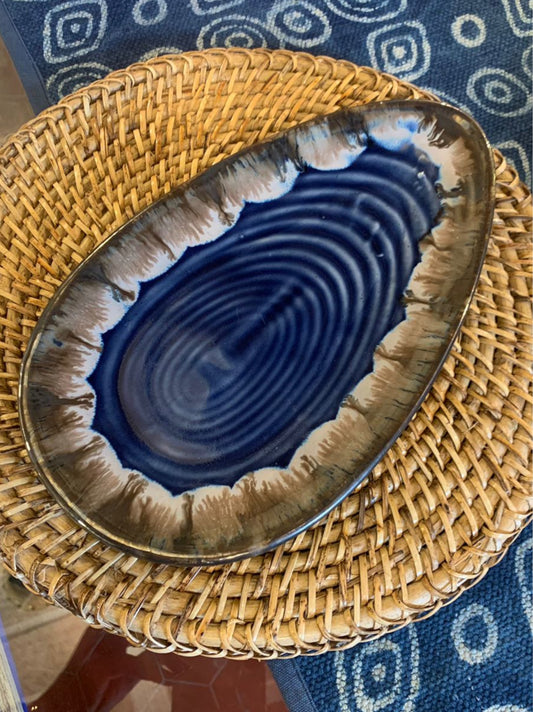 Gulchandani Ceramic Oval Serving Platter